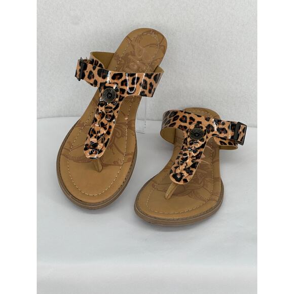 Blowfish Barro Ladies Leopard Adjustable Strap Sandals Size 8 - Picture 2 of 10